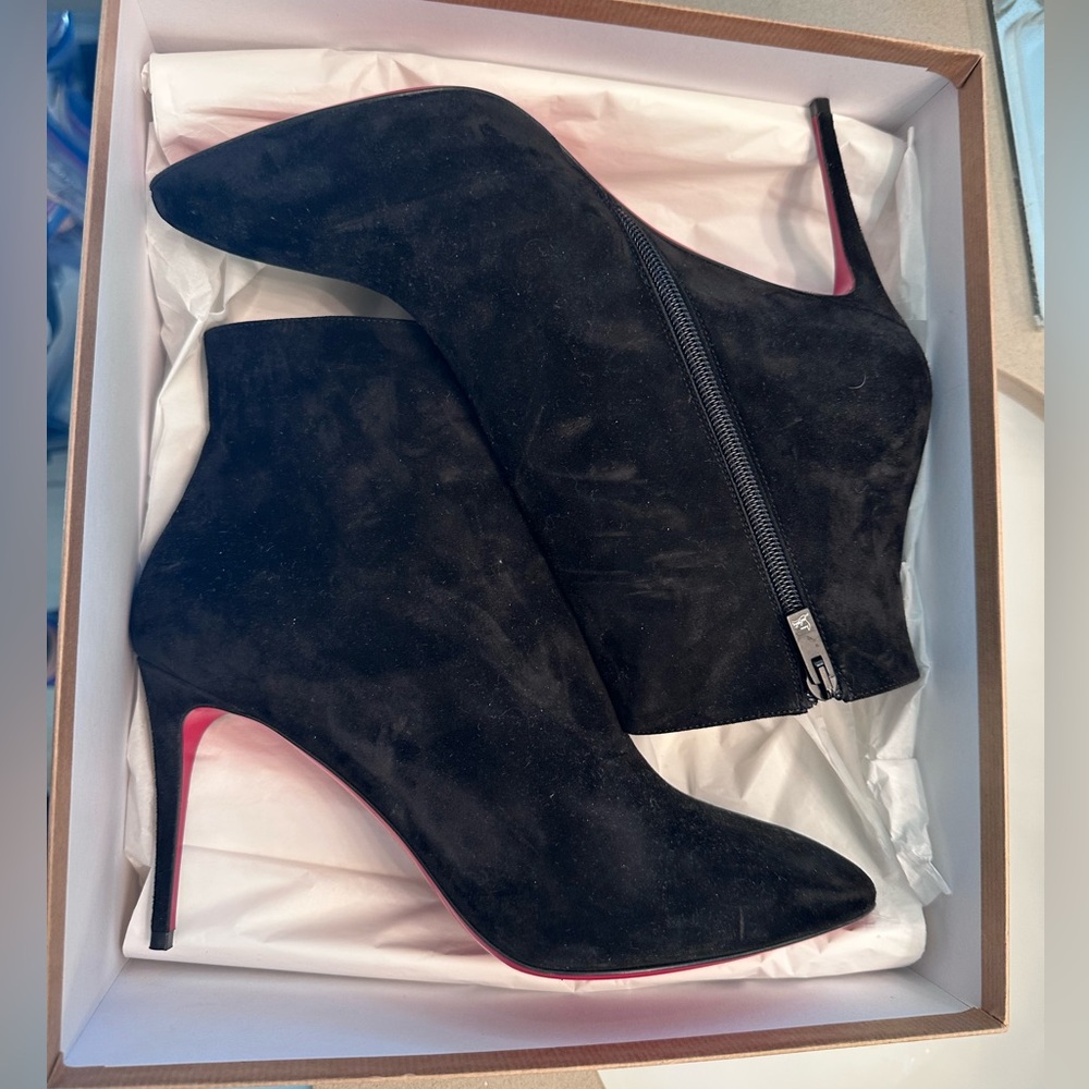 So Kate Booty Christian Louboutin boot heels